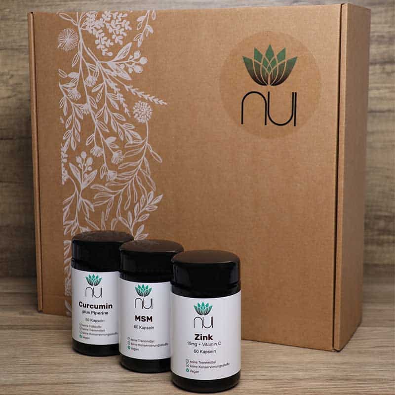 NUI Vitalbox Curcumin, Zink, MSM
