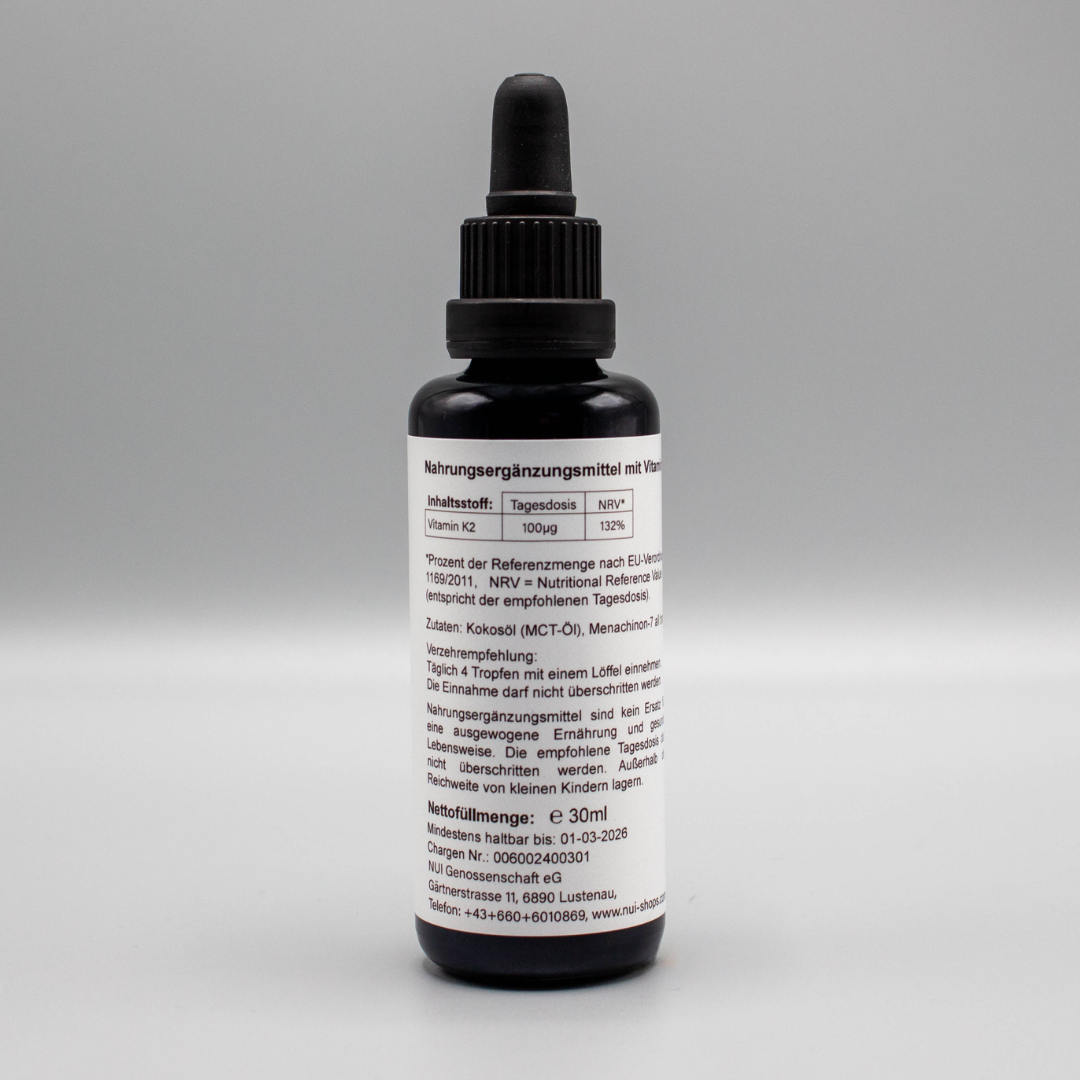 Inhaltsstoffe Vitamin K2 Tropfen