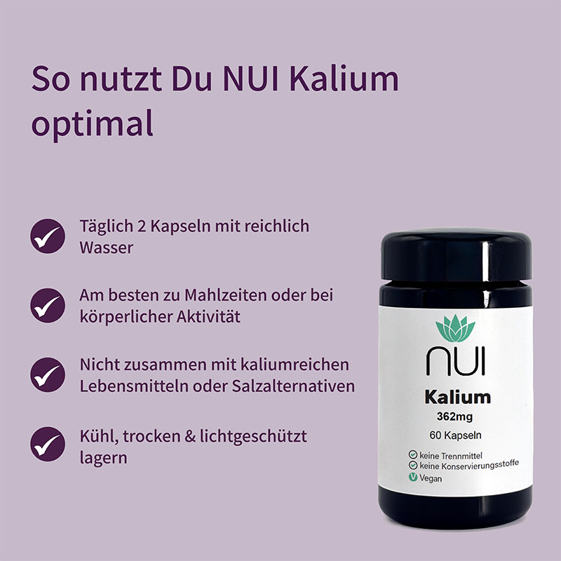 NUI Kalium 362 mg, 60 Kapseln